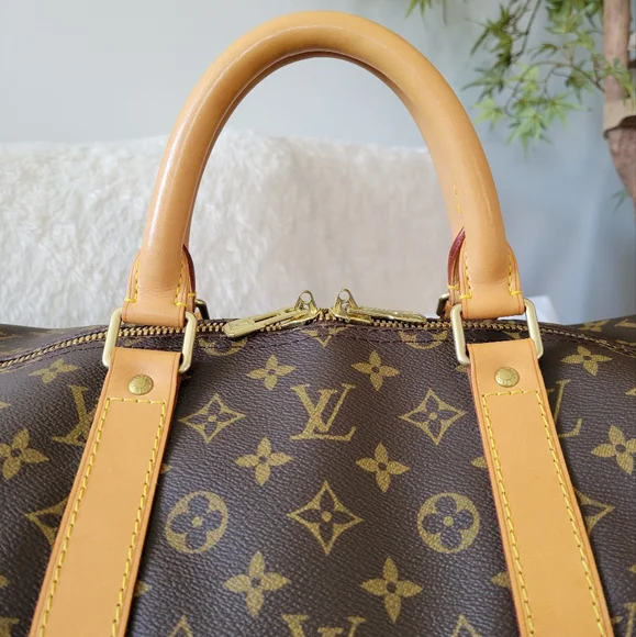 BEAUTIFUL ❤Authentic LV Keepall 55 Bandouliere w/ Strap Travel Bag Monogram - Picture 6 of 16